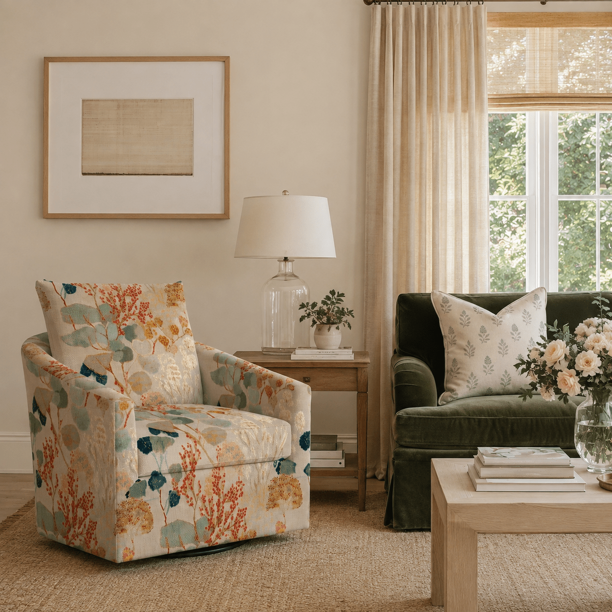 The Grace Chair in Hedgerow - Lemon Park