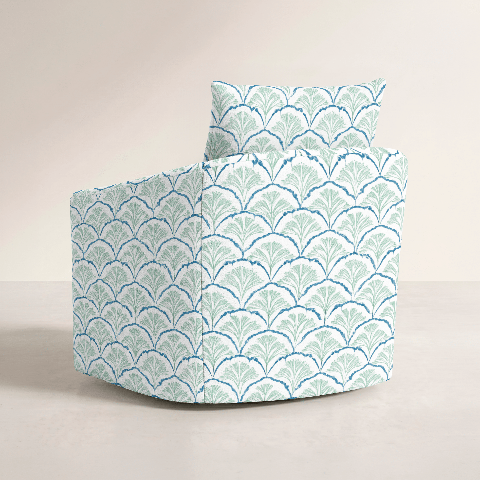 The Grace Chair in Hint Of Lime Sprouts - Lemon Park