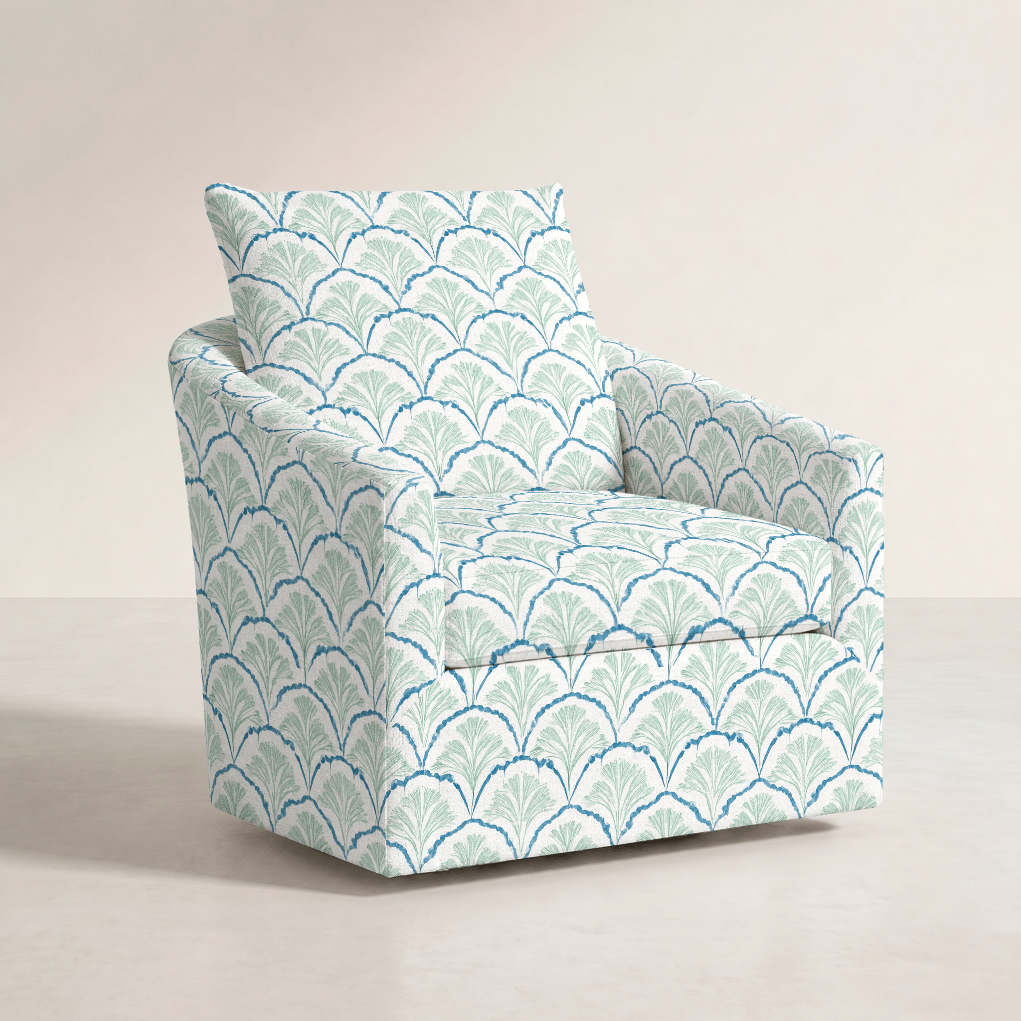 The Grace Chair in Hint Of Lime Sprouts - Lemon Park