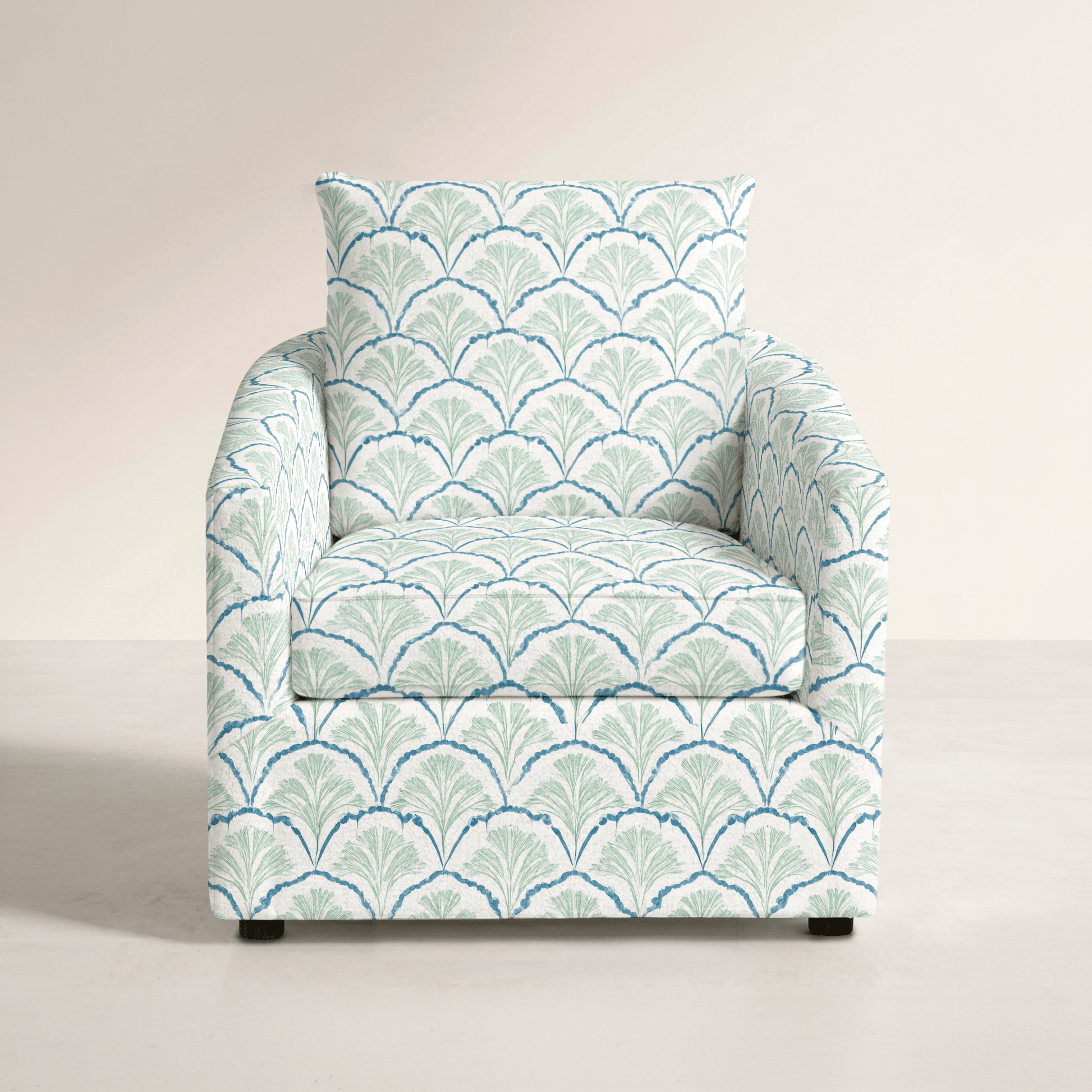 The Grace Chair in Hint Of Lime Sprouts - Lemon Park