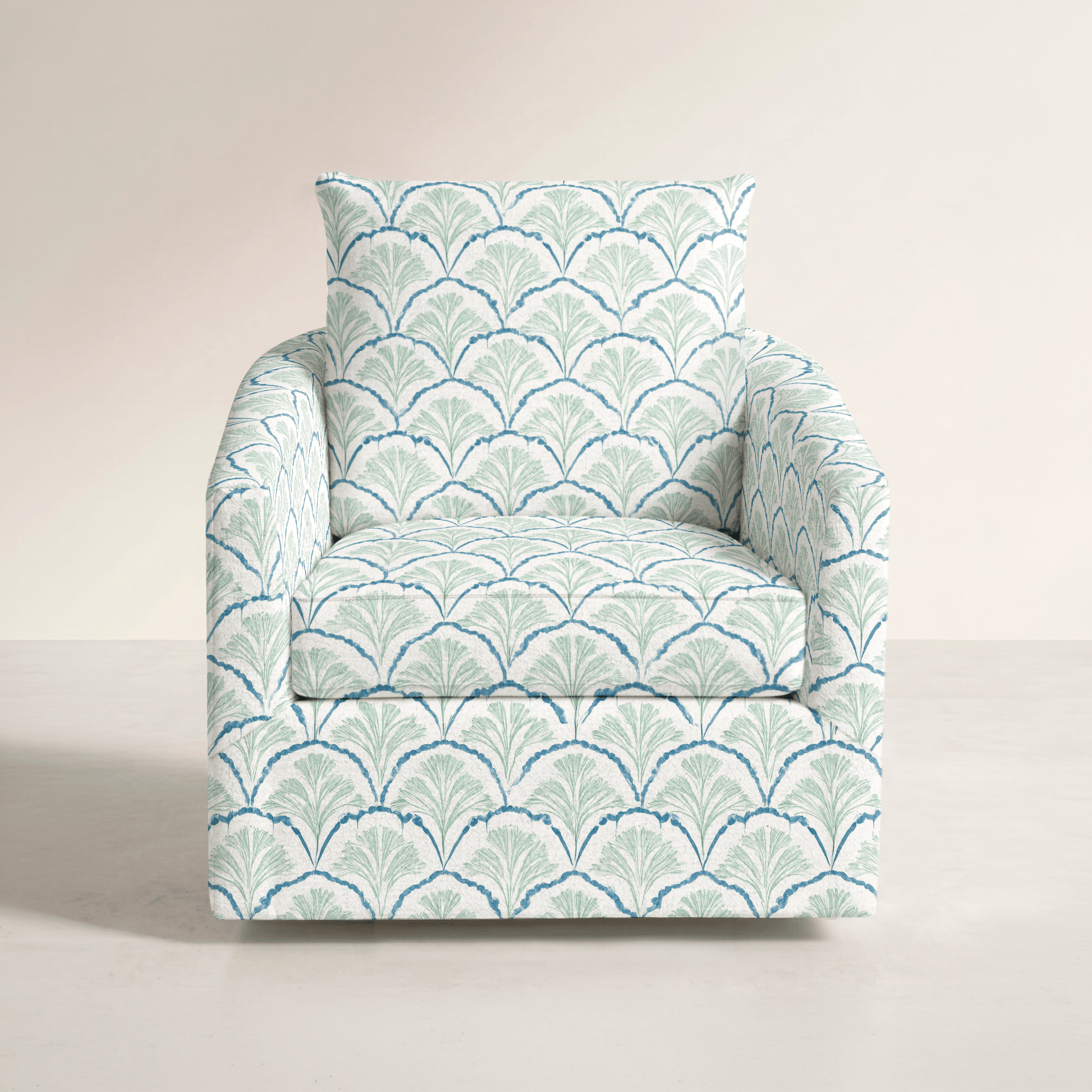 The Grace Chair in Hint Of Lime Sprouts - Lemon Park