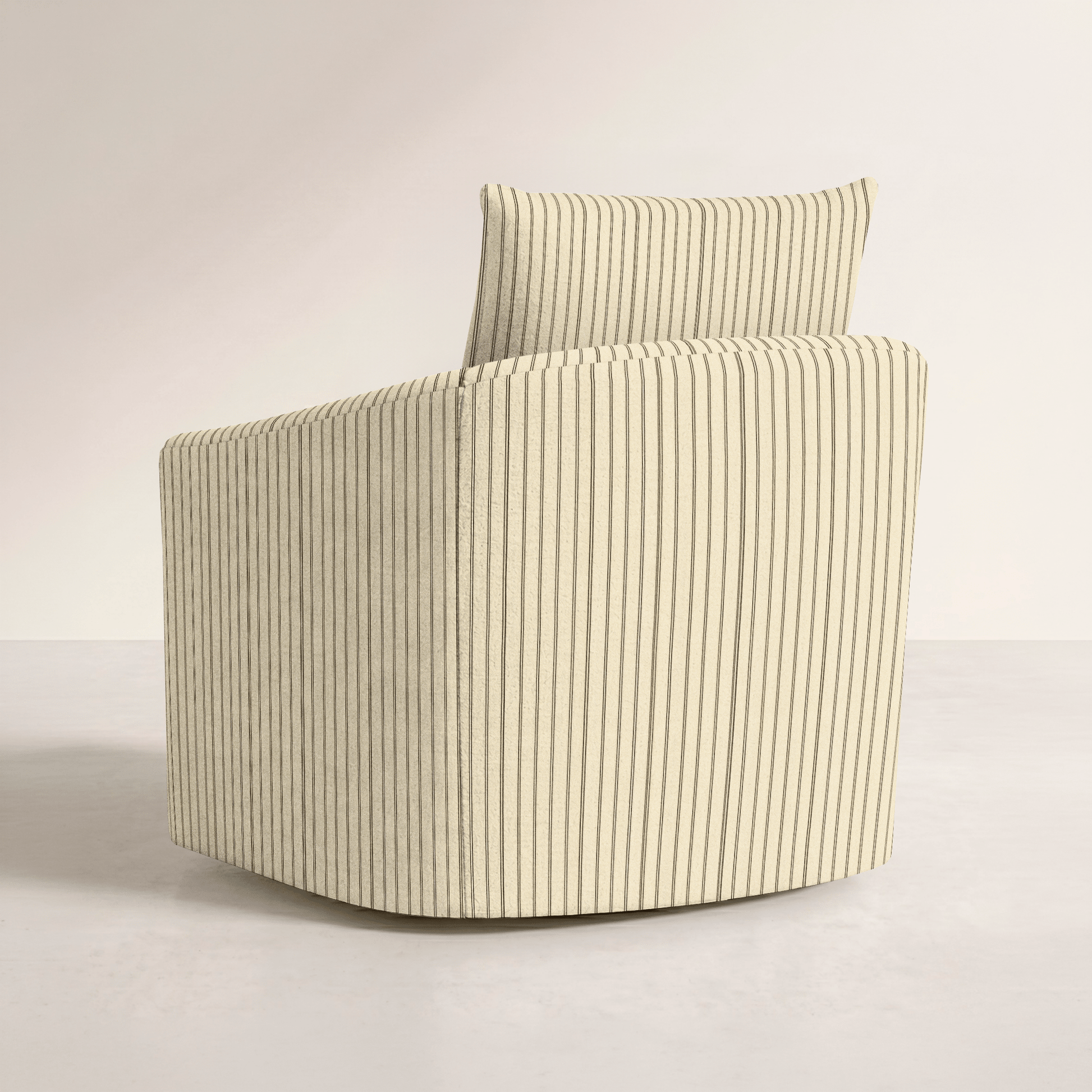 The Grace Chair in Jude Pinstripe - Lemon Park
