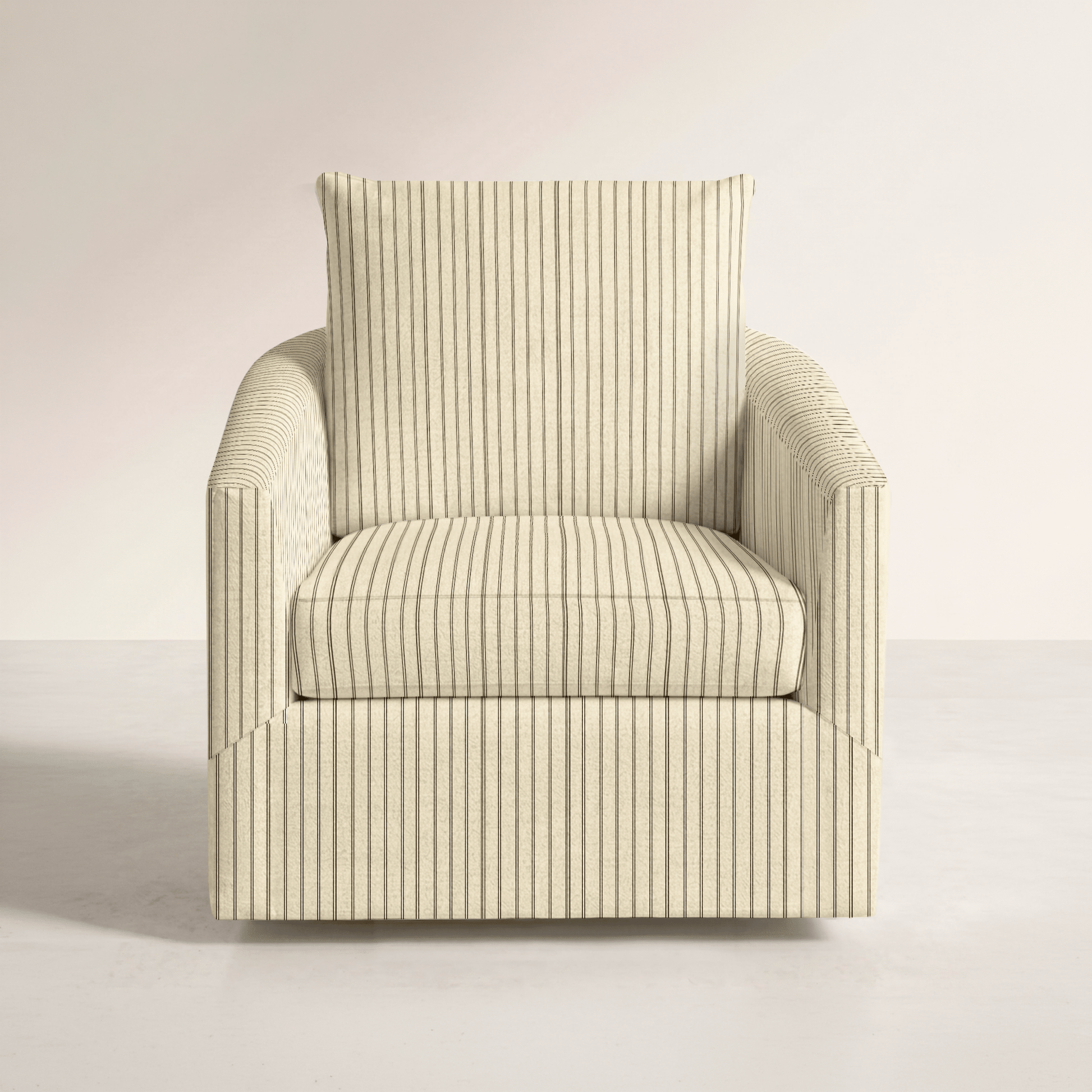 The Grace Chair in Jude Pinstripe - Lemon Park