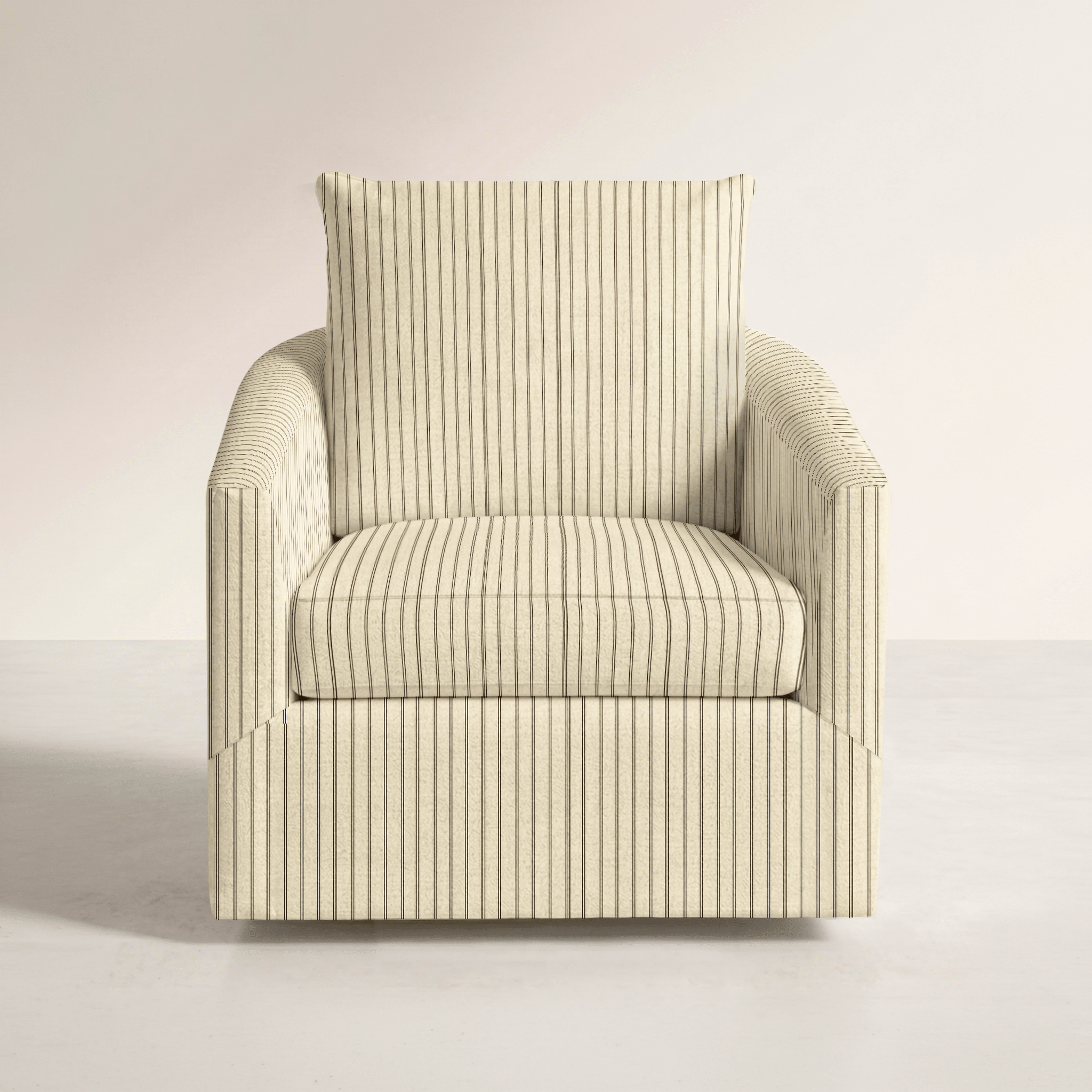 The Grace Chair in Jude Pinstripe - Lemon Park