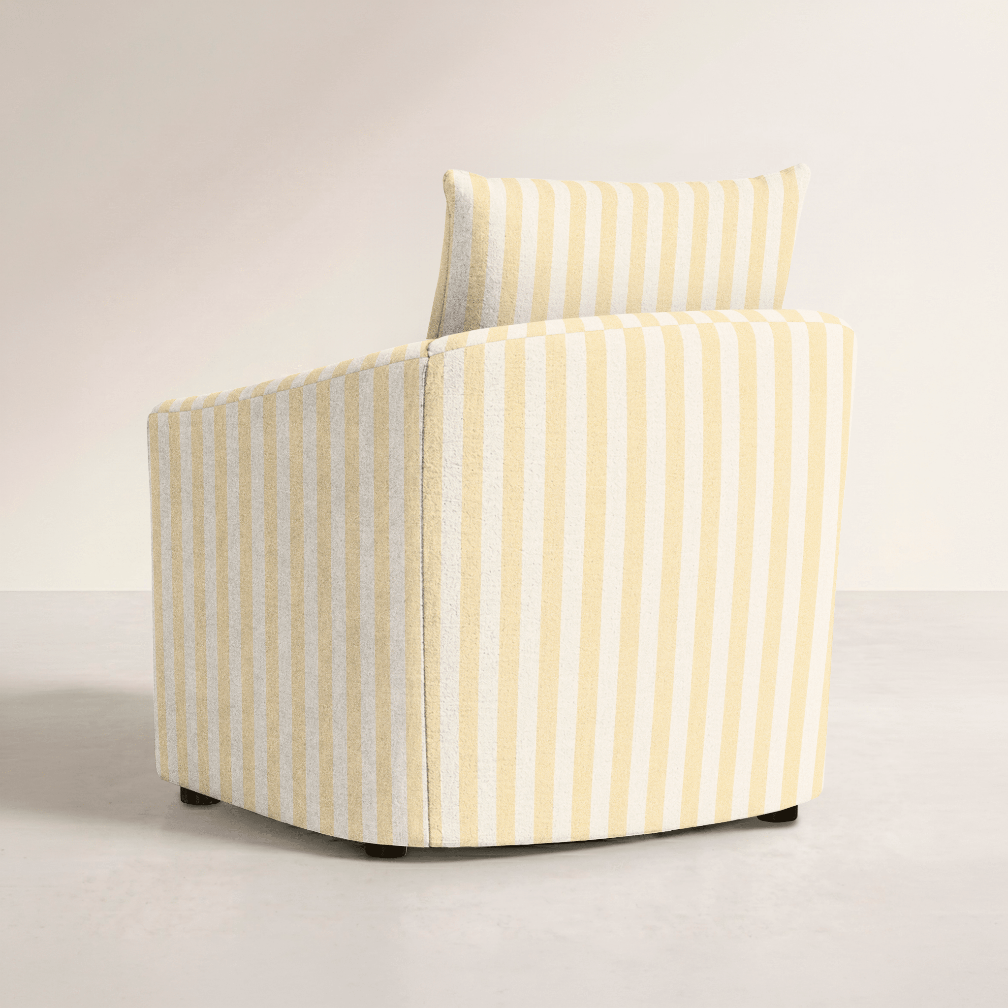 The Grace Chair in Juliet's Garden Easter Yellow Stripe - Lemon Park