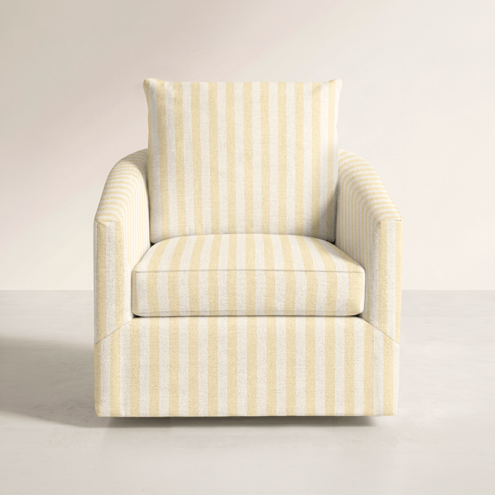 The Grace Chair in Juliet's Garden Easter Yellow Stripe - Lemon Park