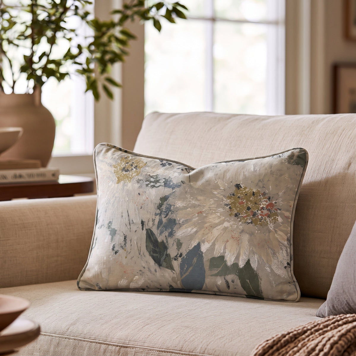 The Grey Meadow Throw Pillow - Lemon Park
