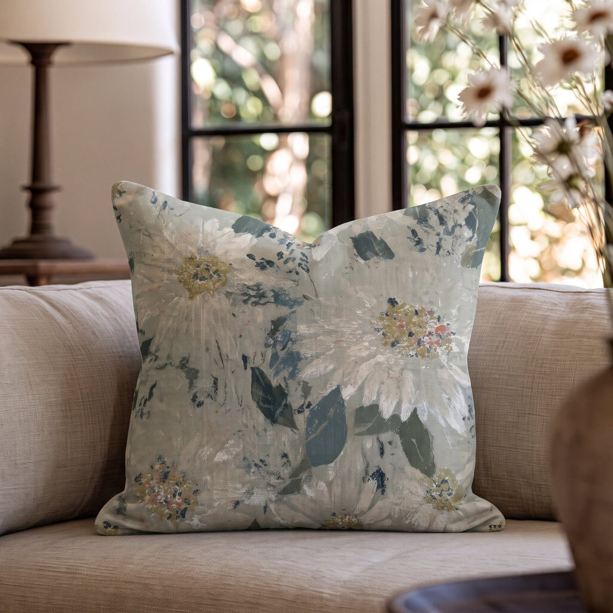 The Grey Meadow Throw Pillow - Lemon Park