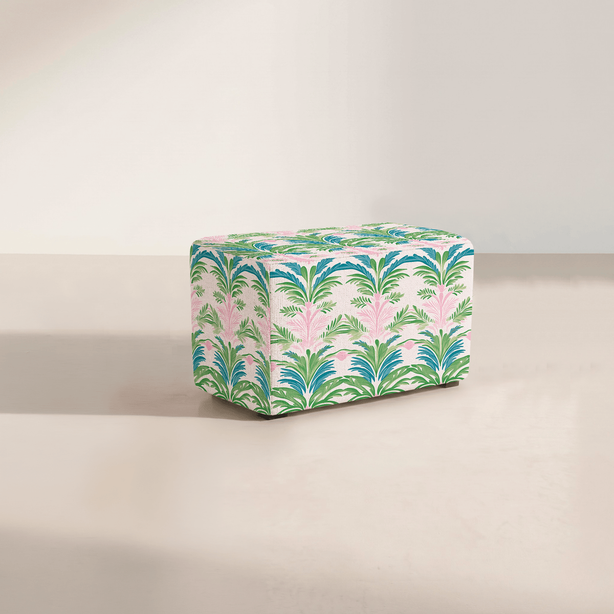 The Josephine Ottoman in Bellagio Blush - Lemon Park