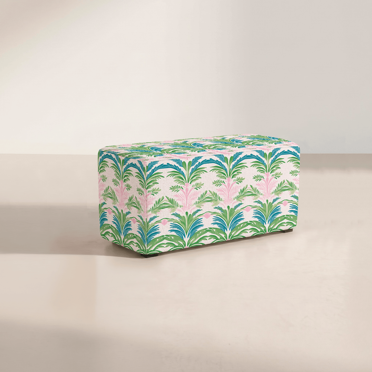 The Josephine Ottoman in Bellagio Blush - Lemon Park