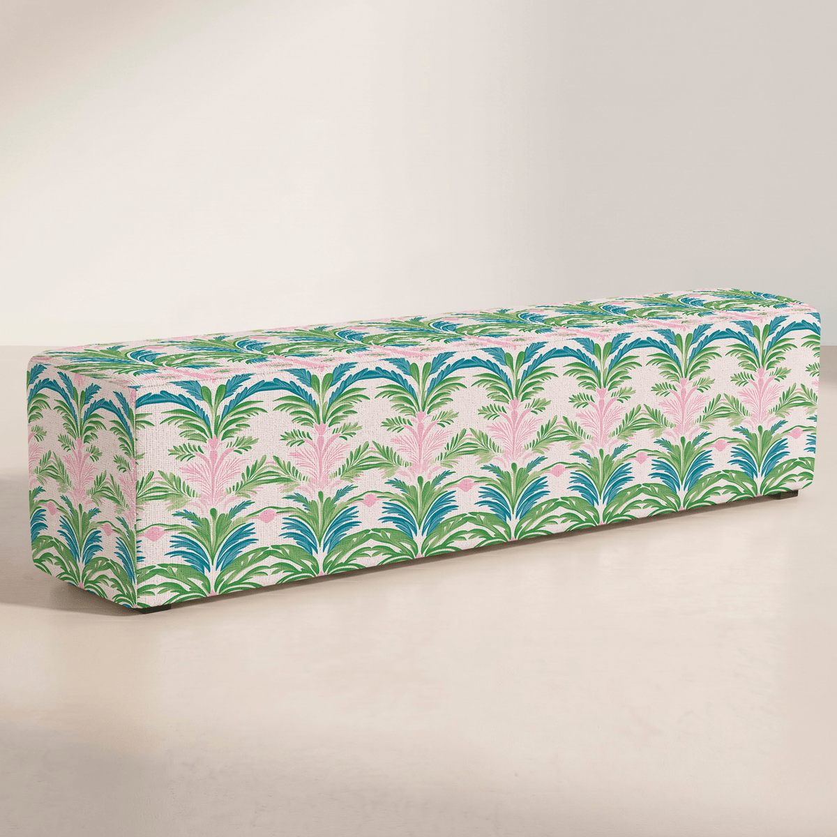 The Josephine Ottoman in Bellagio Blush - Lemon Park