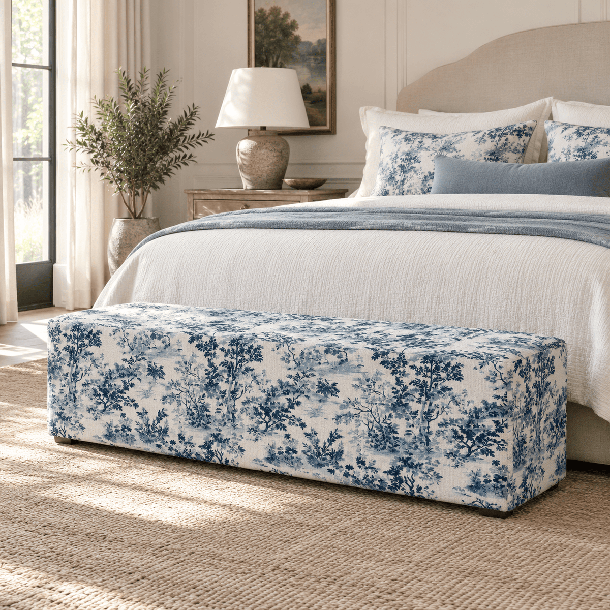 The Josephine Ottoman in Benjamin - Lemon Park