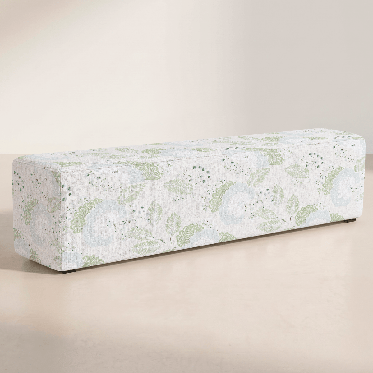 The Josephine Ottoman in Mint to Be - Lemon Park