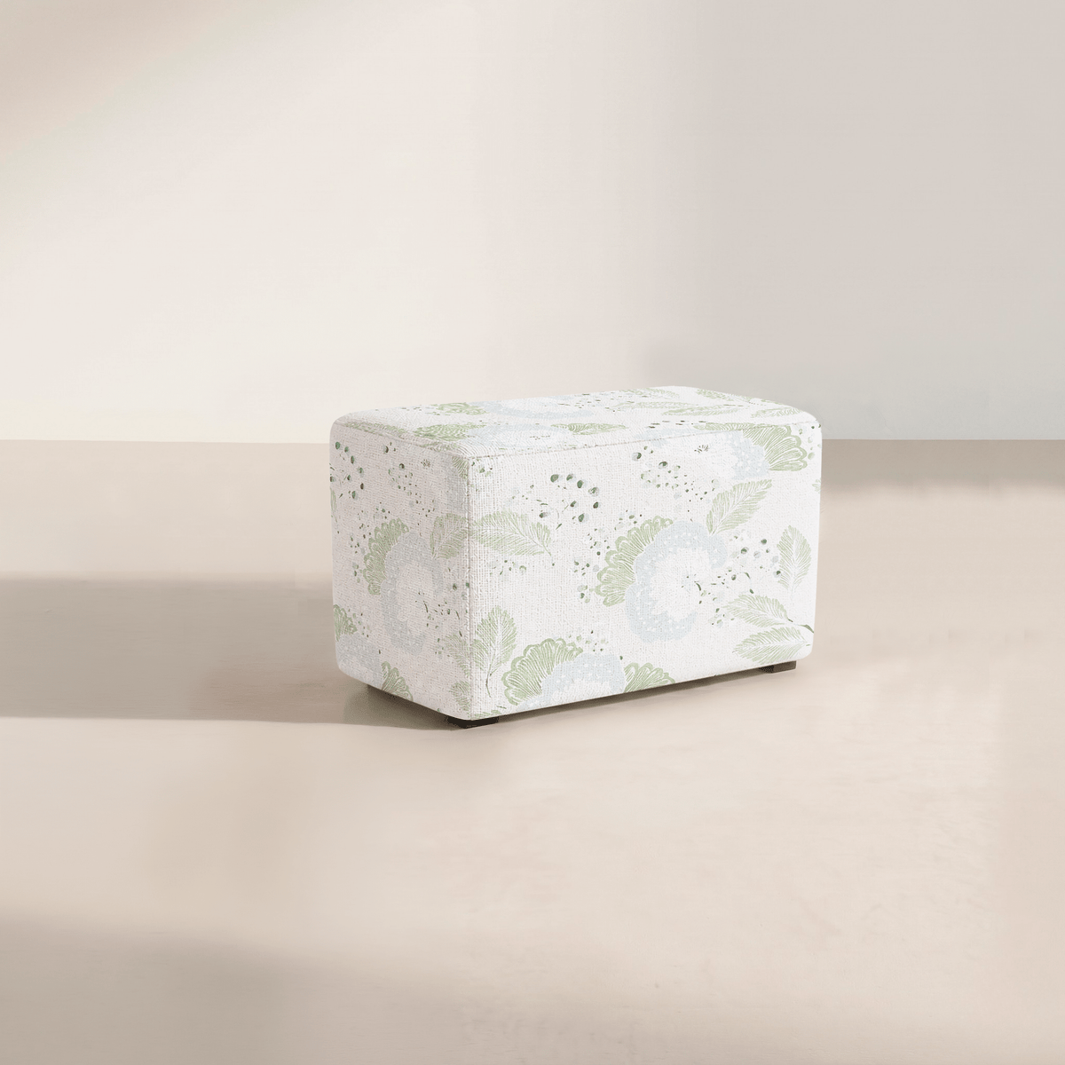 The Josephine Ottoman in Mint to Be - Lemon Park