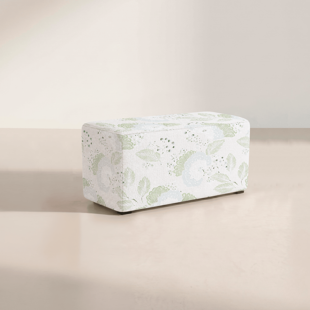 The Josephine Ottoman in Mint to Be - Lemon Park
