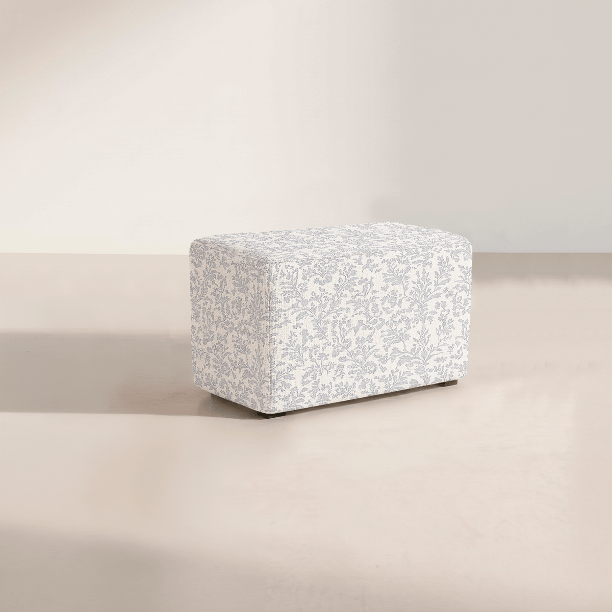 The Josephine Ottoman in Ruby Nell - Lemon Park