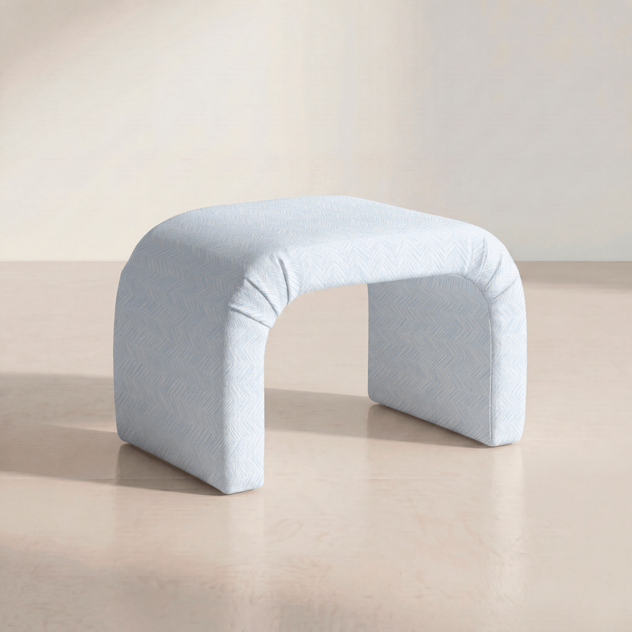 The Lewis Ottoman in Classic Harmony - Lemon Park