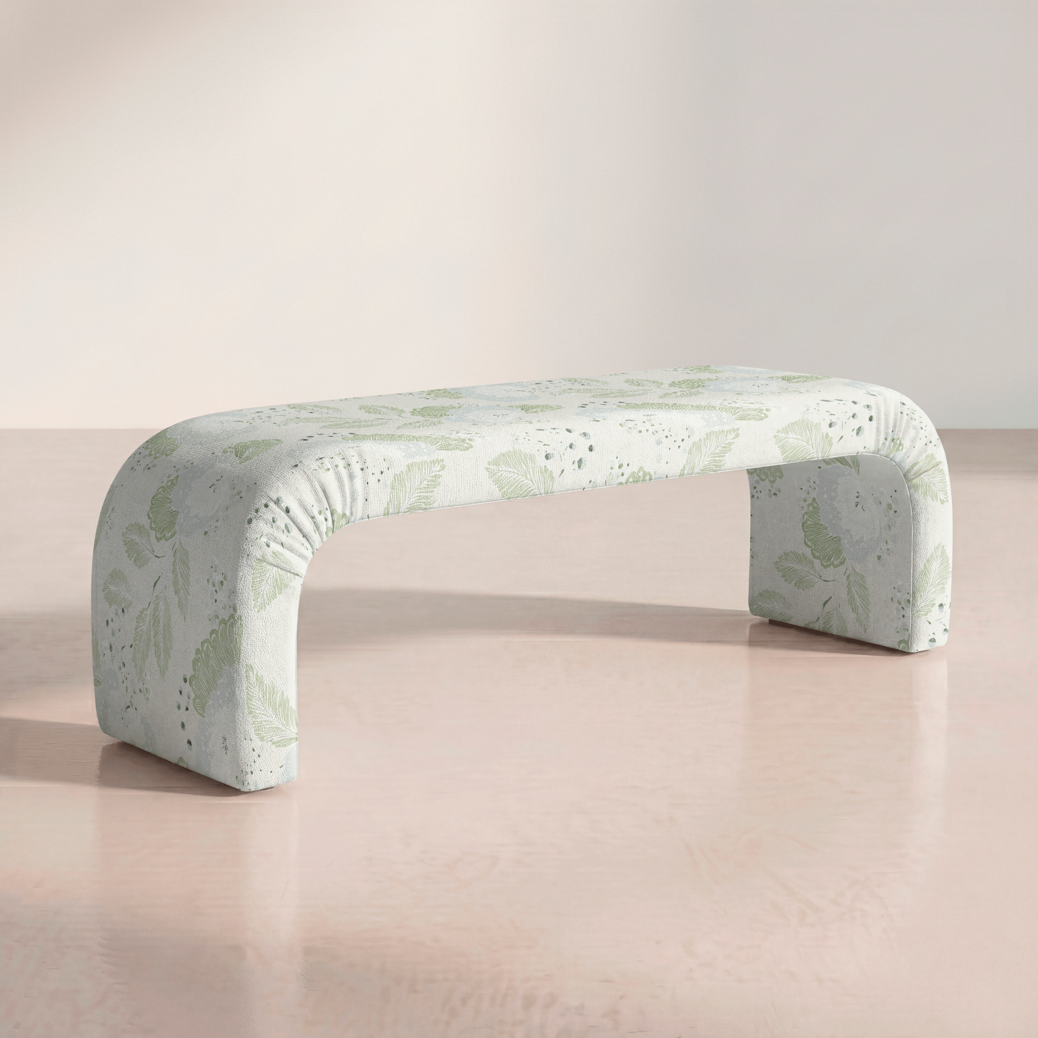 The Lewis Ottoman in Mint to Be - Lemon Park