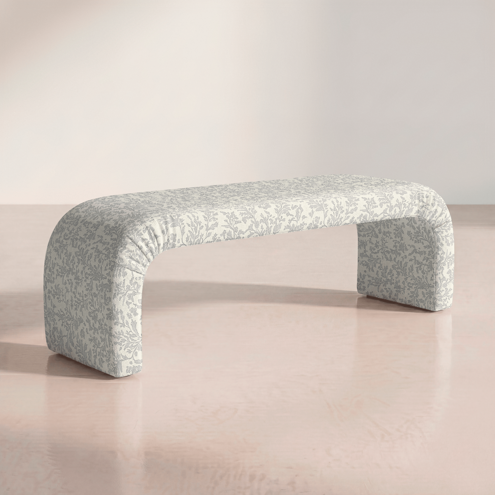 The Lewis Ottoman in Ruby Nell - Lemon Park