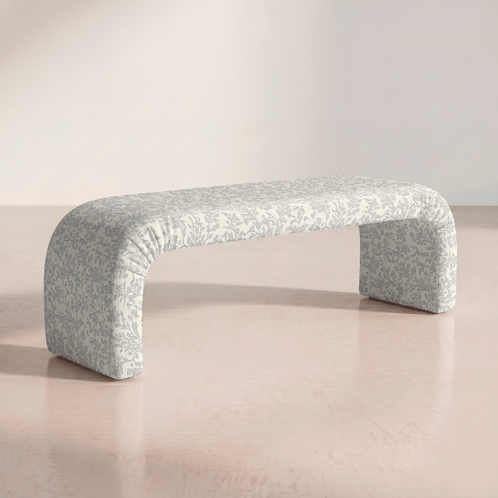 The Lewis Ottoman in Ruby Nell - Lemon Park