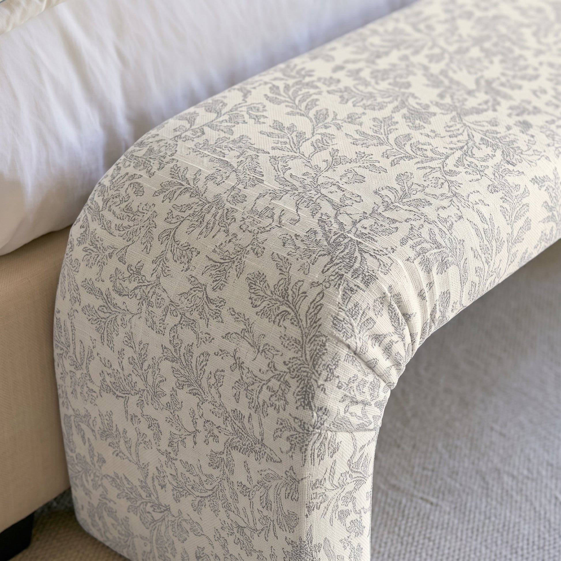 The Lewis Ottoman in Ruby Nell - Lemon Park