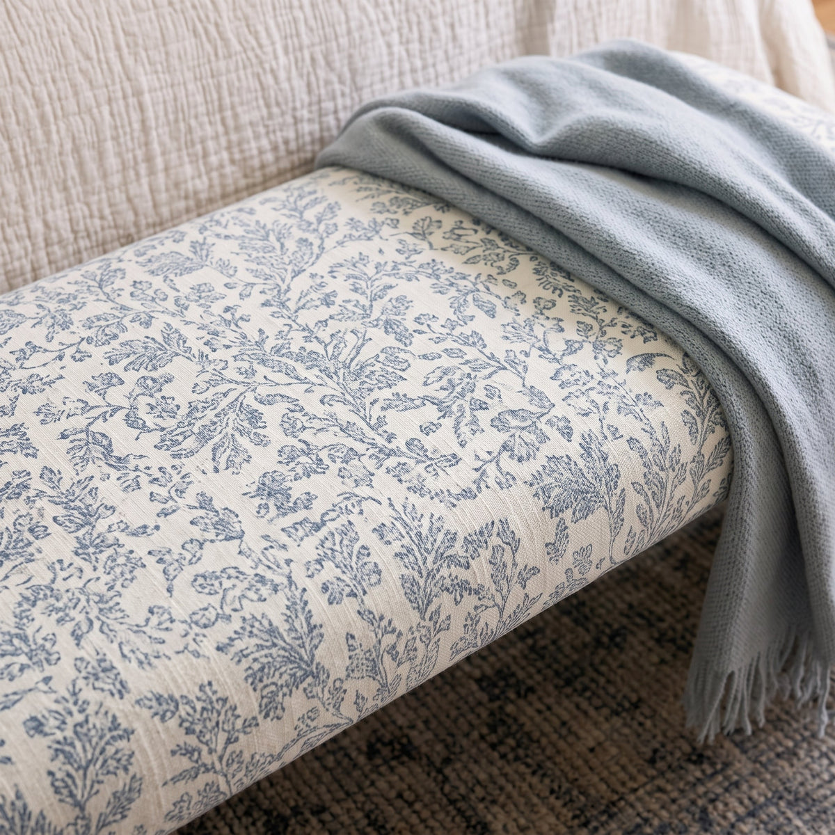 The Lewis Ottoman in Ruby Nell - Lemon Park