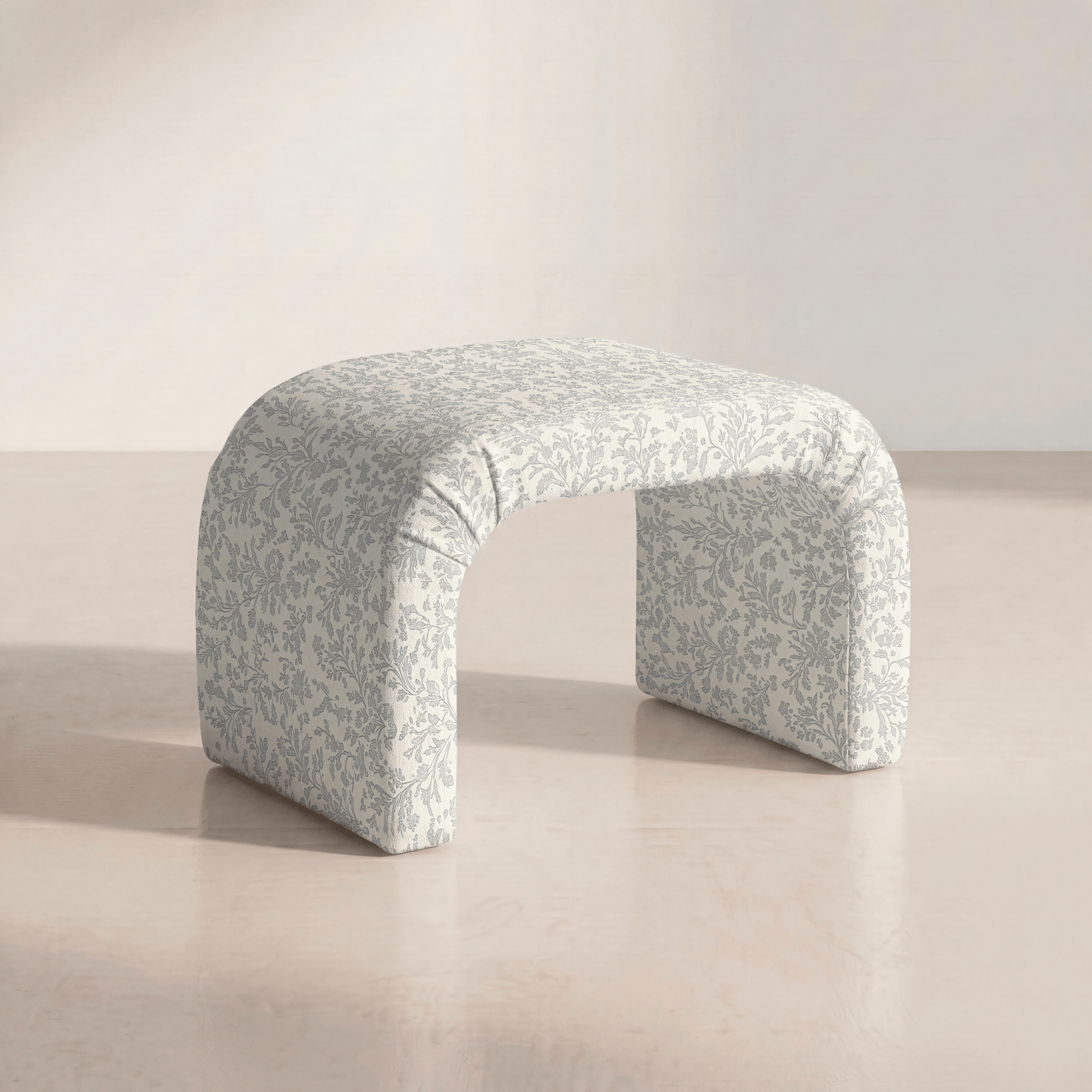 The Lewis Ottoman in Ruby Nell - Lemon Park