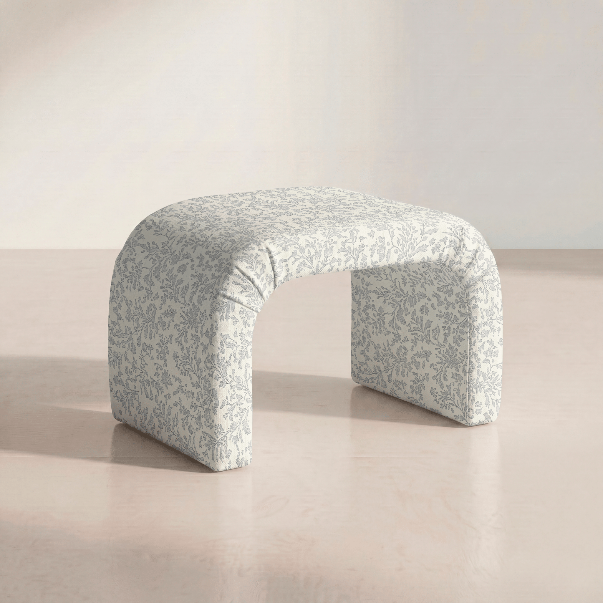 The Lewis Ottoman in Ruby Nell - Lemon Park