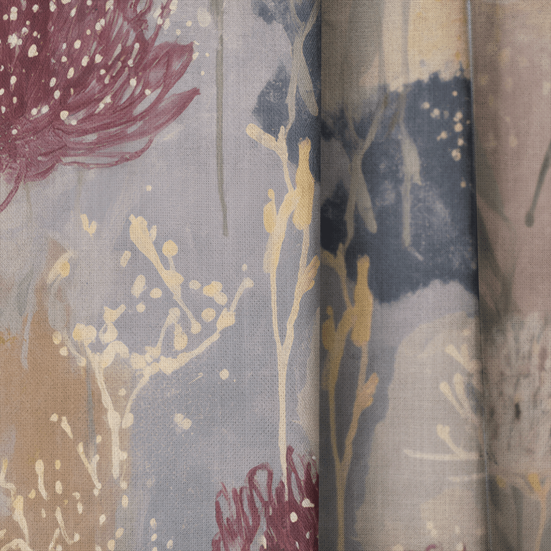 The Muted Meadow - Drapery - Lemon Park