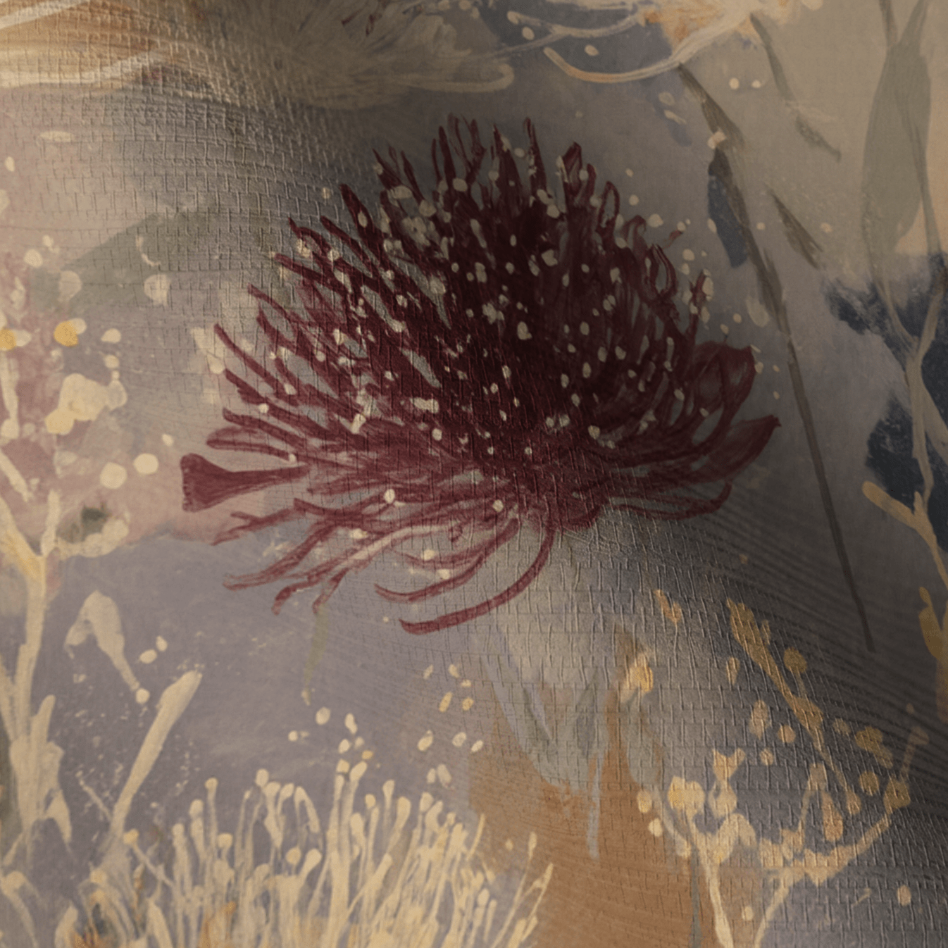 The Muted Meadow Faux Grasscloth Wallpaper - Lemon Park