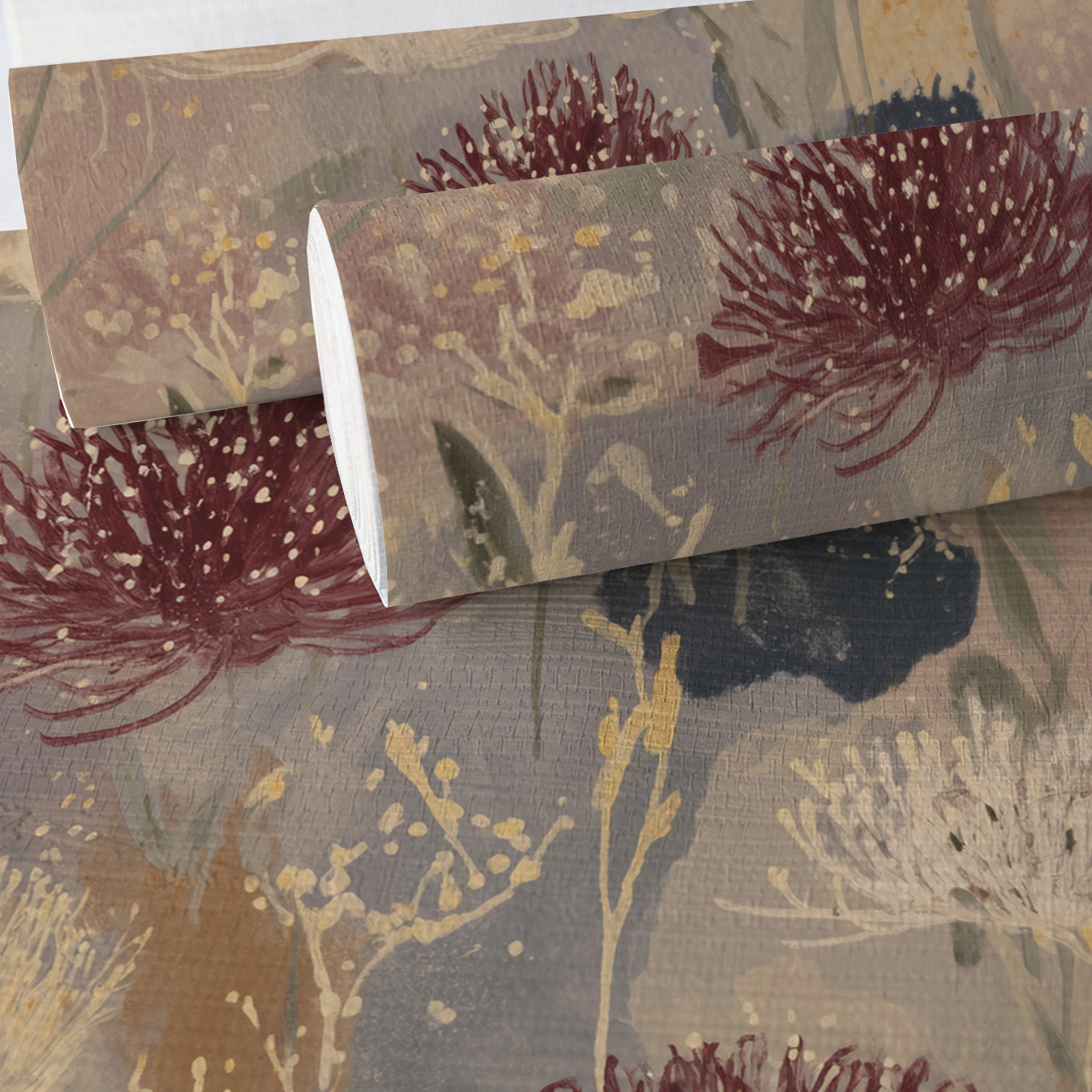 The Muted Meadow Faux Grasscloth Wallpaper