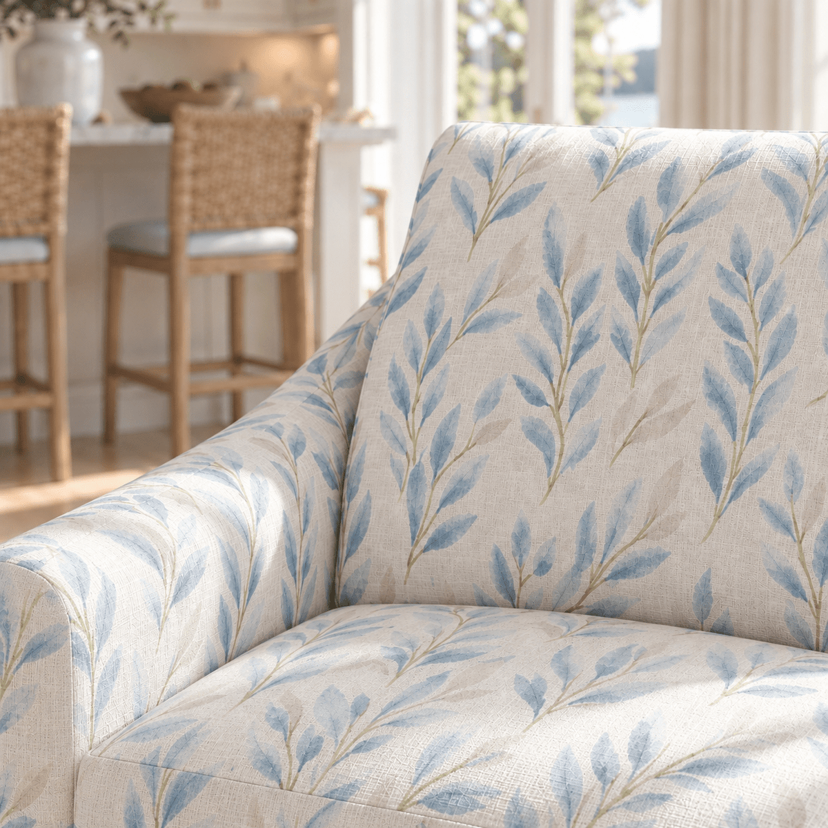 The Nolen Chair in Atlantic Ferns - Lemon Park