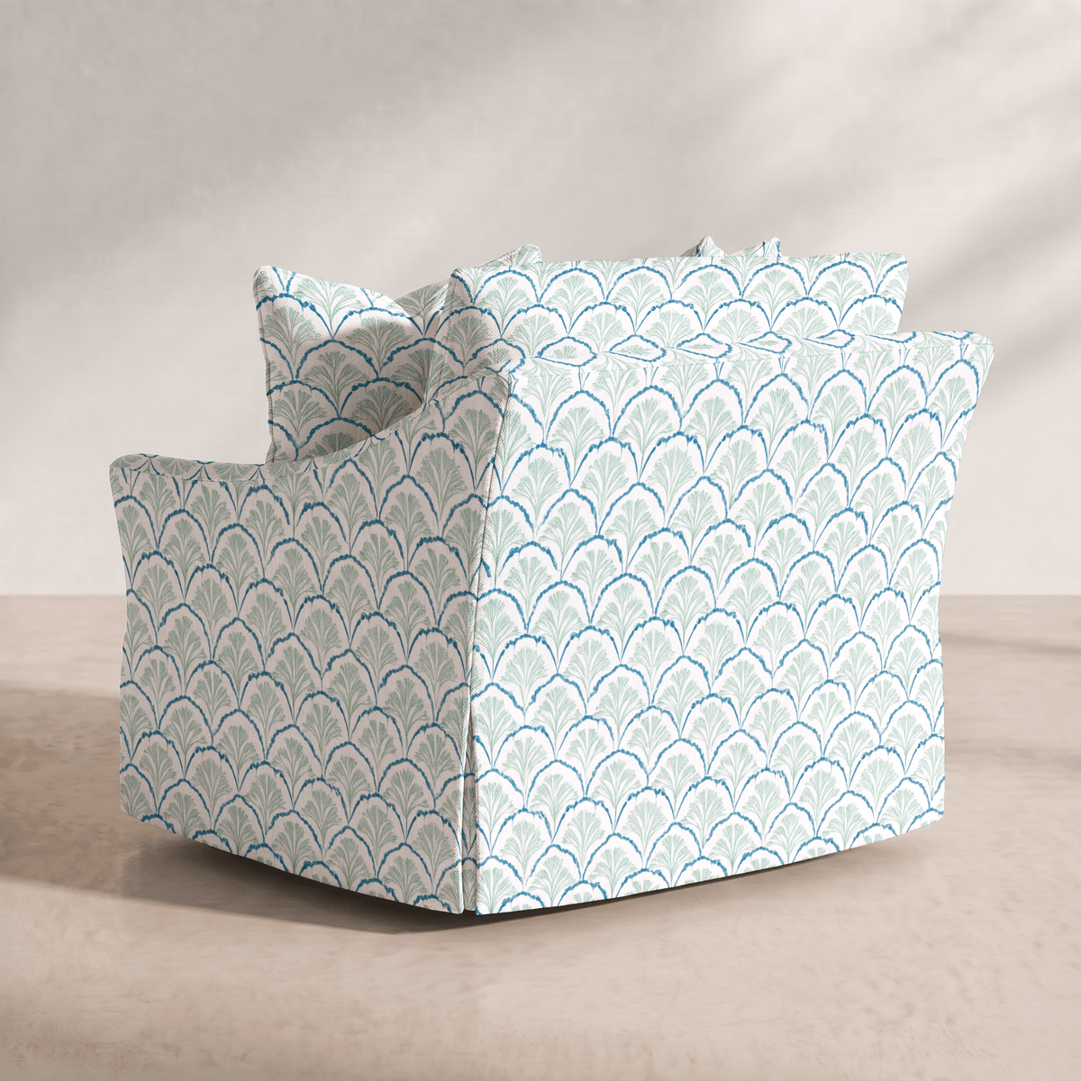 The Nolen Chair in Hint Of Lime Sprouts - Lemon Park