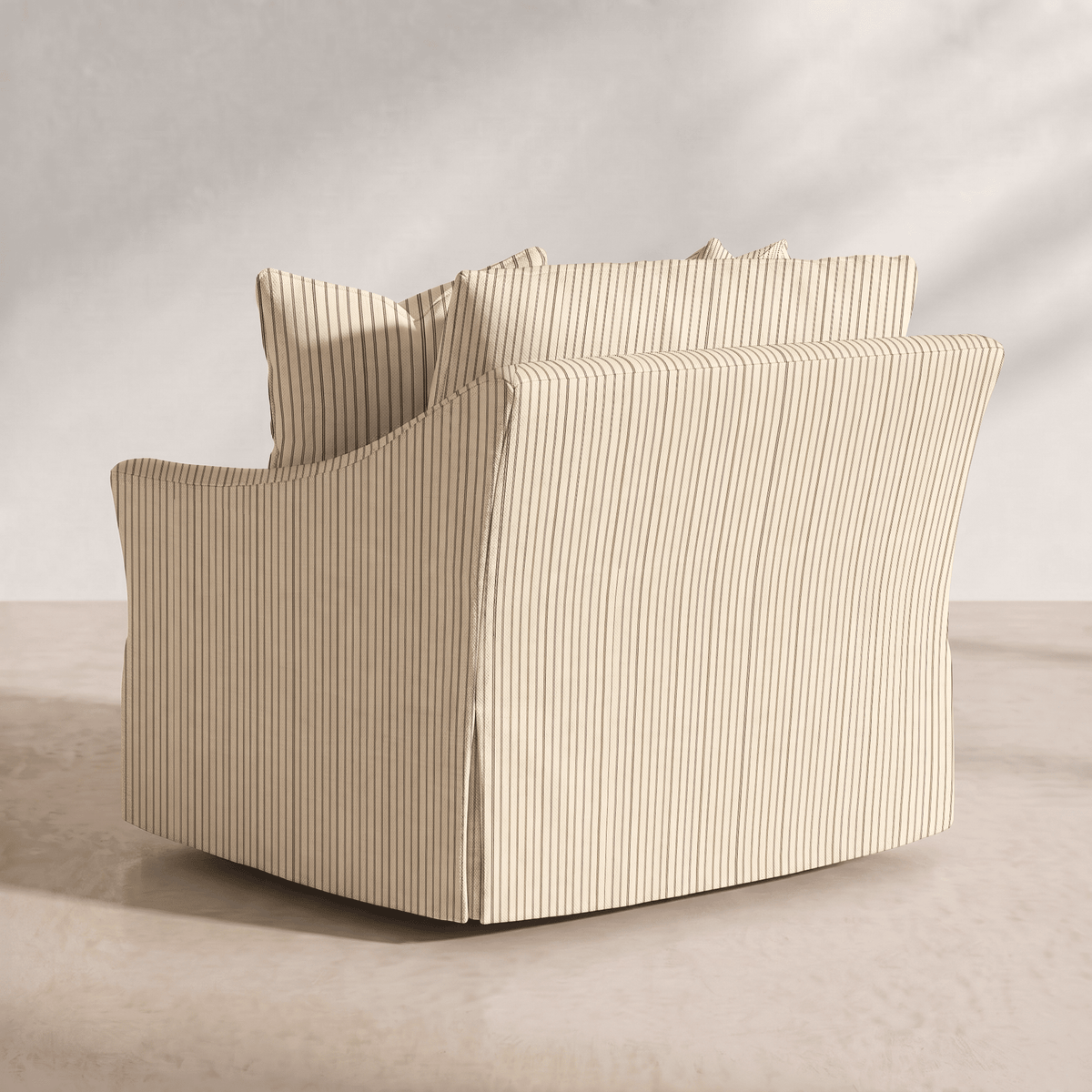 The Nolen Chair in Jude Pinstripe - Lemon Park