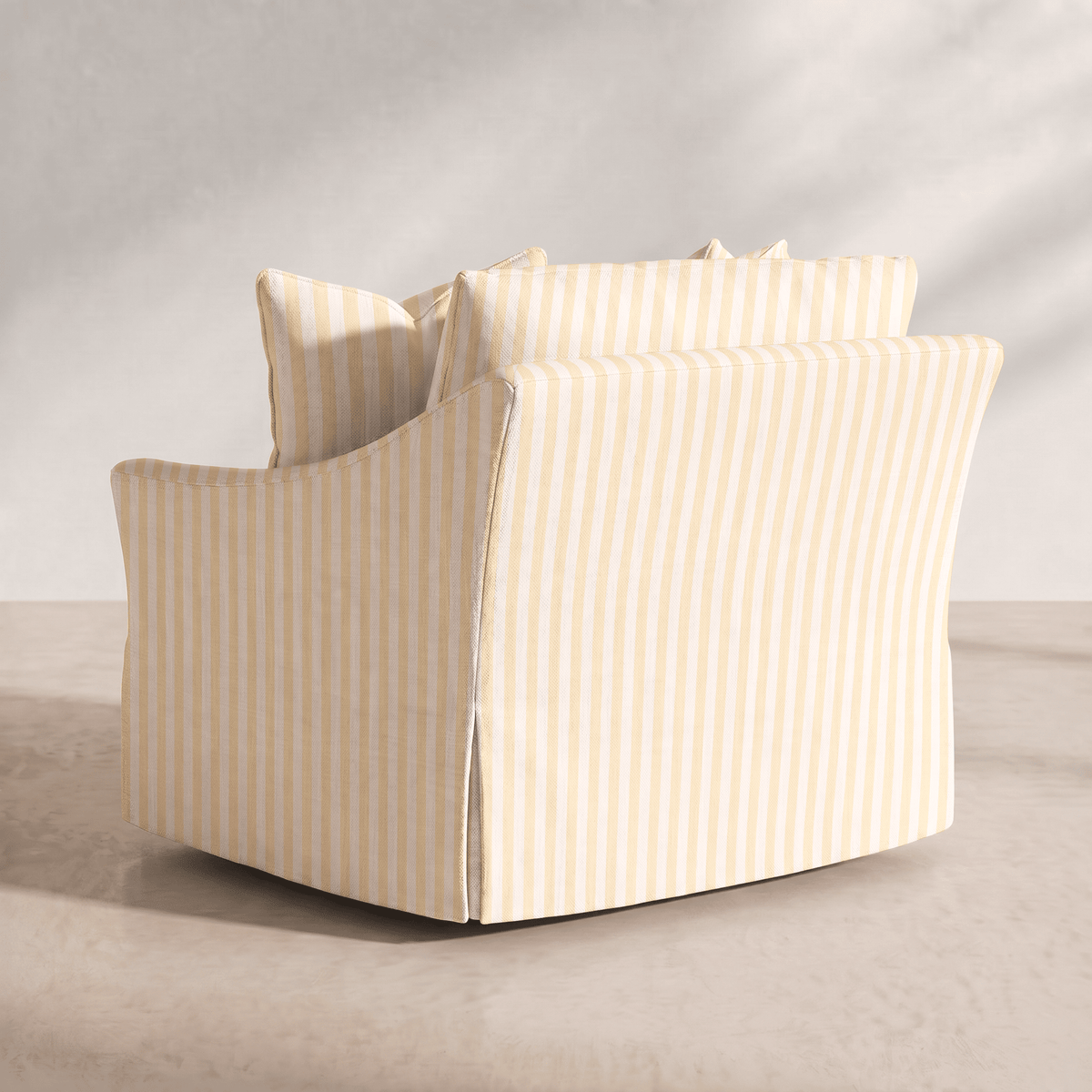 The Nolen Chair in Juliet's Garden Easter Yellow Stripe - Lemon Park