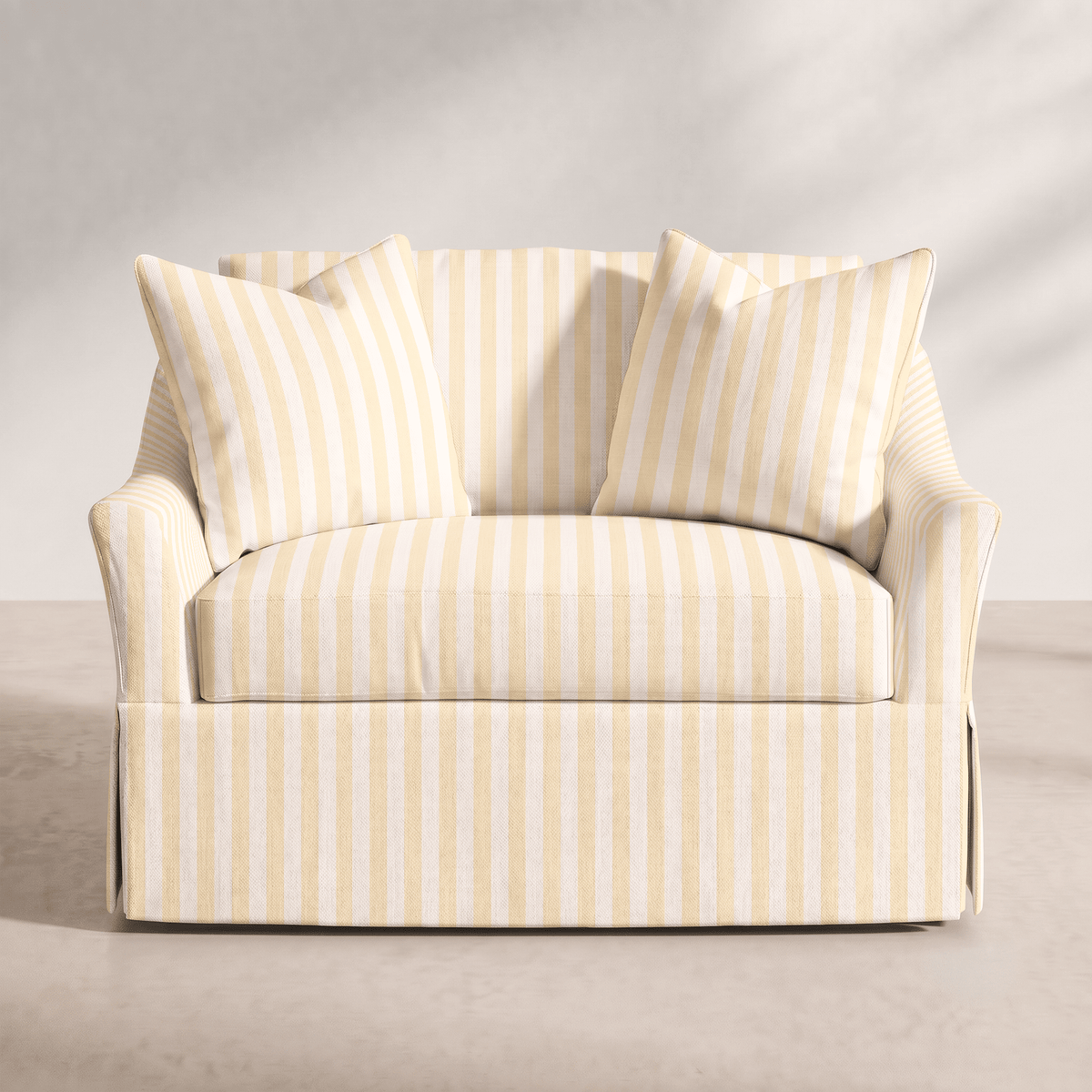 The Nolen Chair in Juliet's Garden Easter Yellow Stripe - Lemon Park