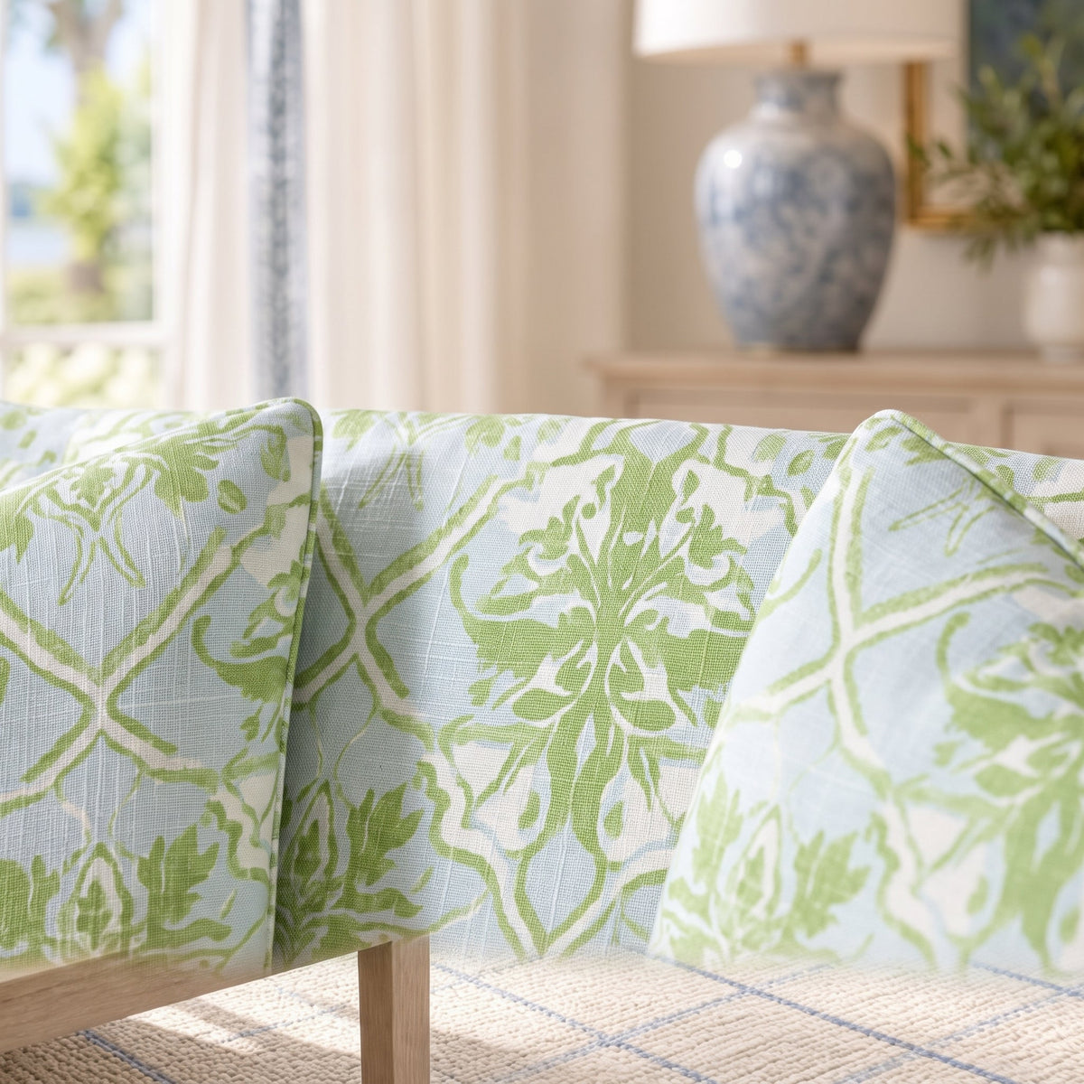 The Nolen Chair in Key Lime - Lemon Park