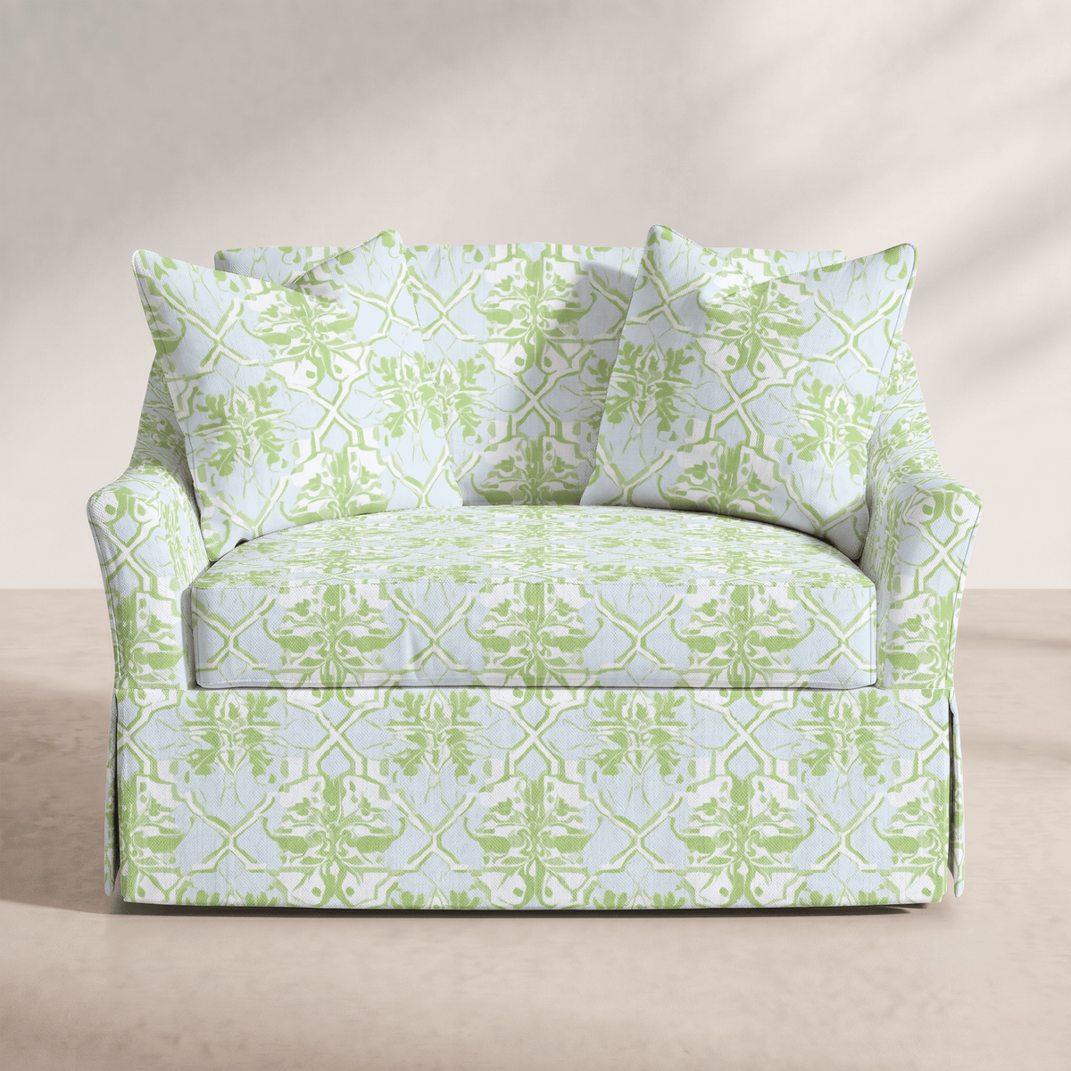 The Nolen Chair in Key Lime - Lemon Park