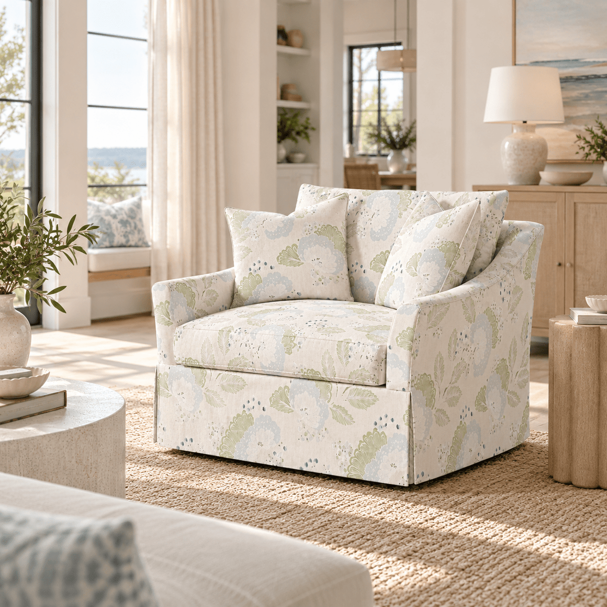 The Nolen Chair in Mint to Be - Lemon Park