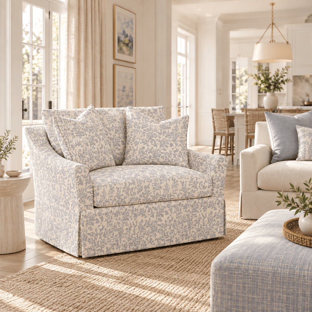 The Nolen Chair in Ruby Nell - Lemon Park