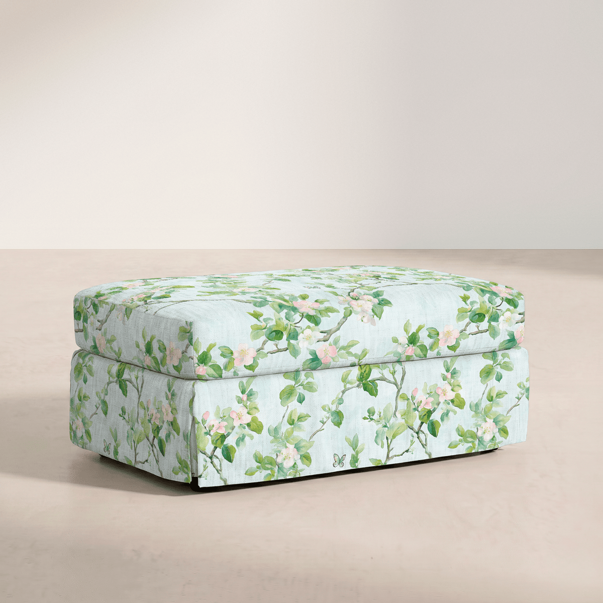 The Nolen Ottoman in Ainsley - Lemon Park