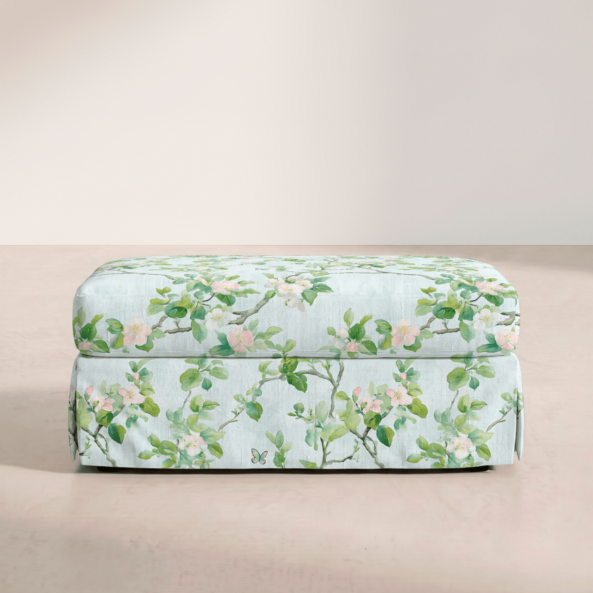 The Nolen Ottoman in Ainsley - Lemon Park