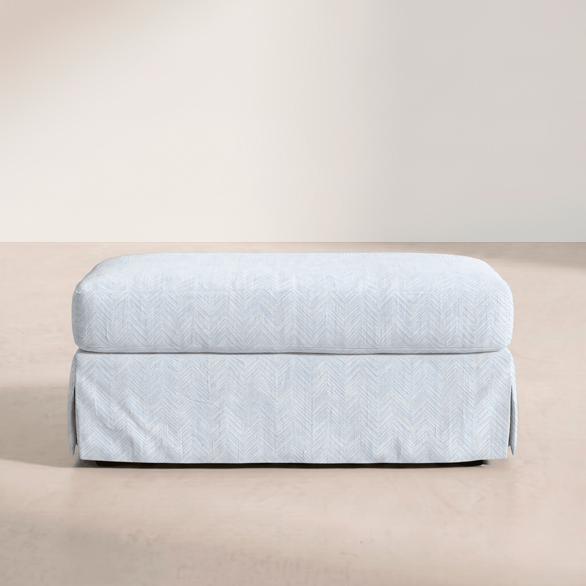 The Nolen Ottoman in Classic Harmony - Lemon Park