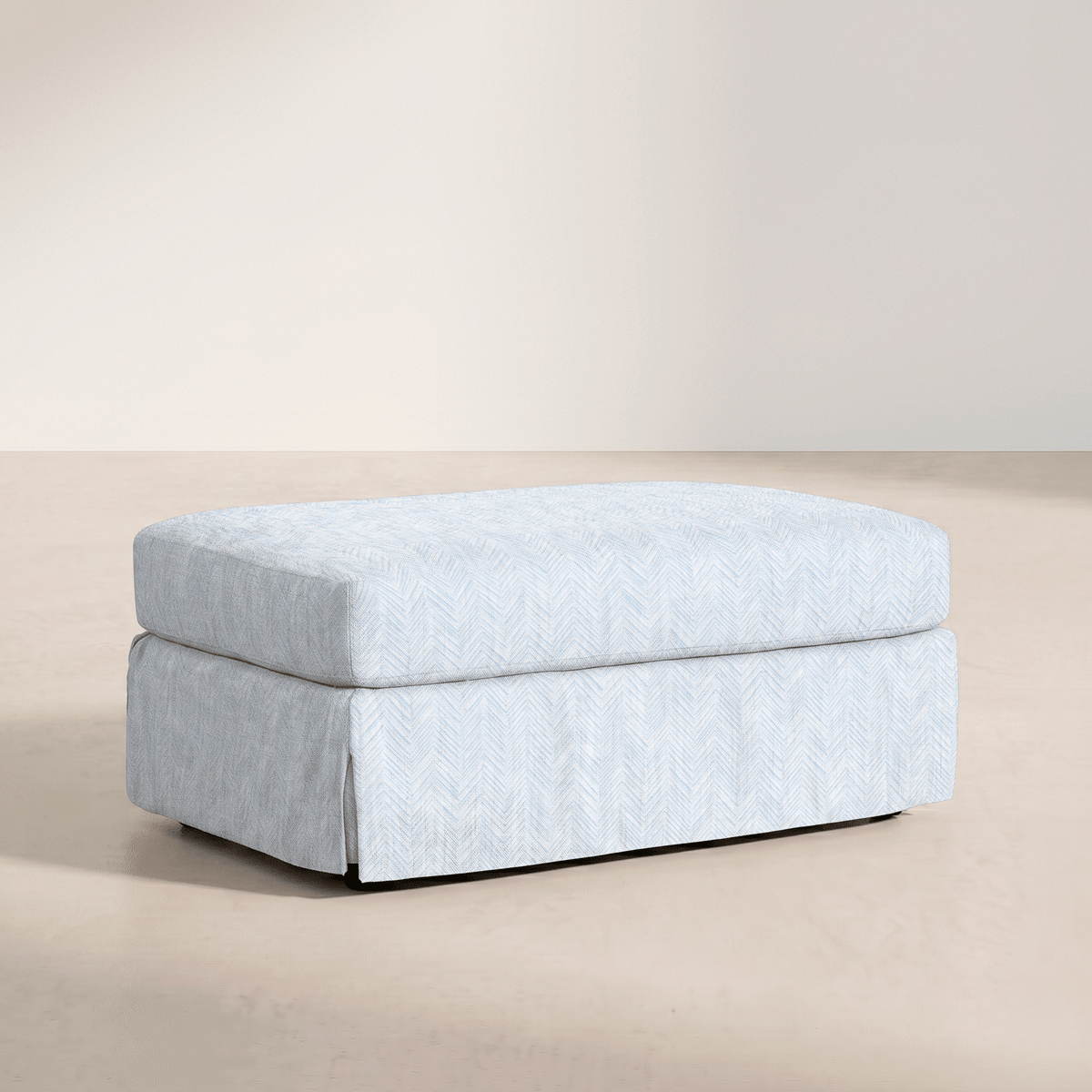 The Nolen Ottoman in Classic Harmony - Lemon Park