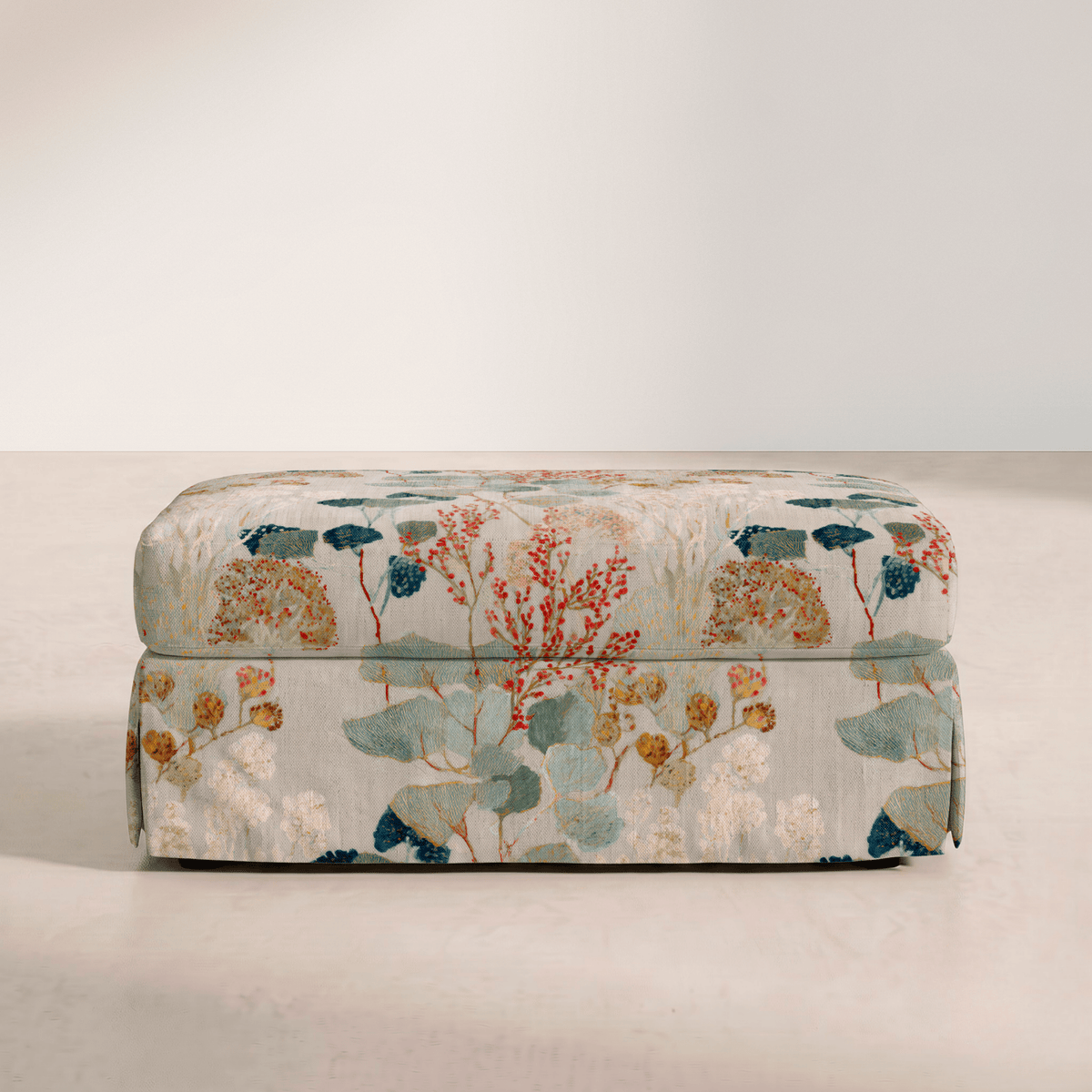 The Nolen Ottoman in Hedgerow - Lemon Park