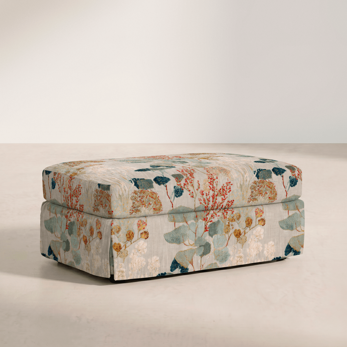 The Nolen Ottoman in Hedgerow - Lemon Park