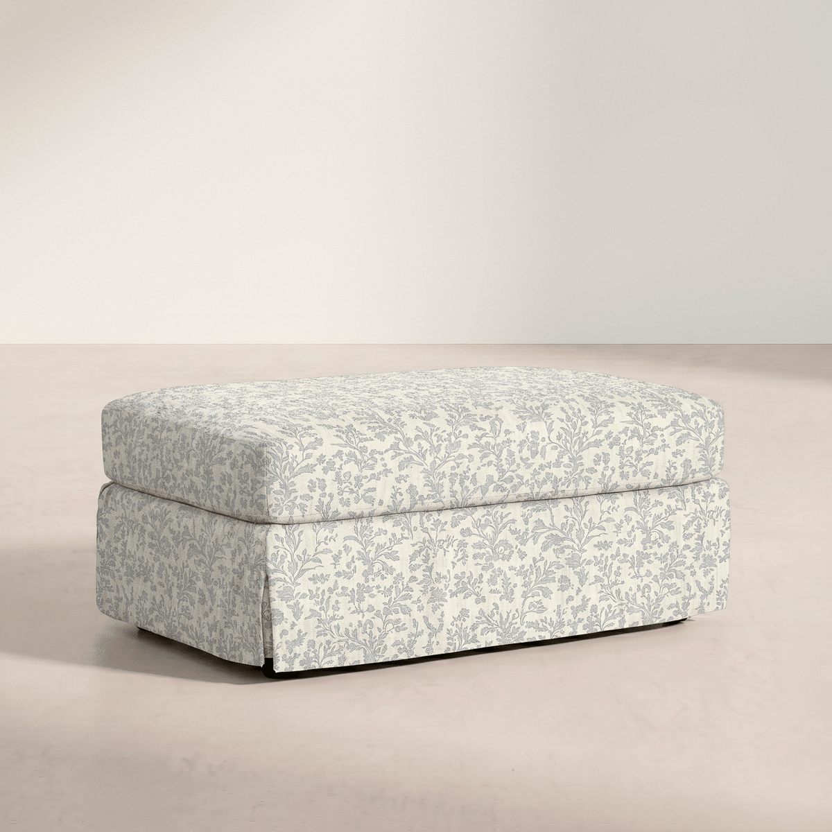 The Nolen Ottoman in Ruby Nell - Lemon Park