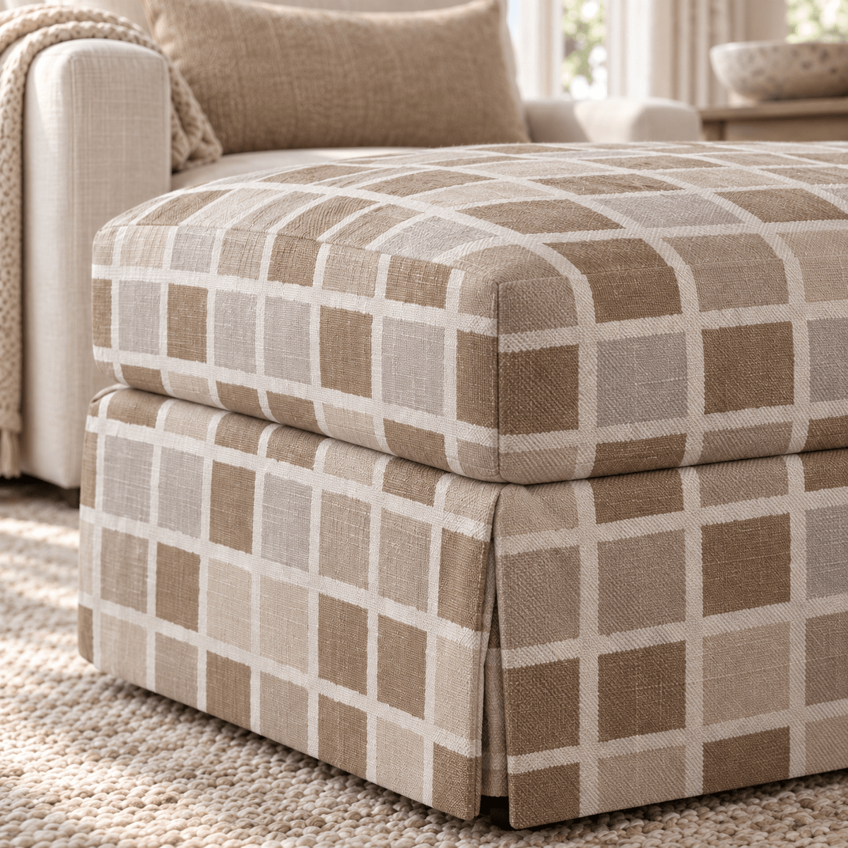 The Nolen Ottoman in Thistle Hill - Lemon Park
