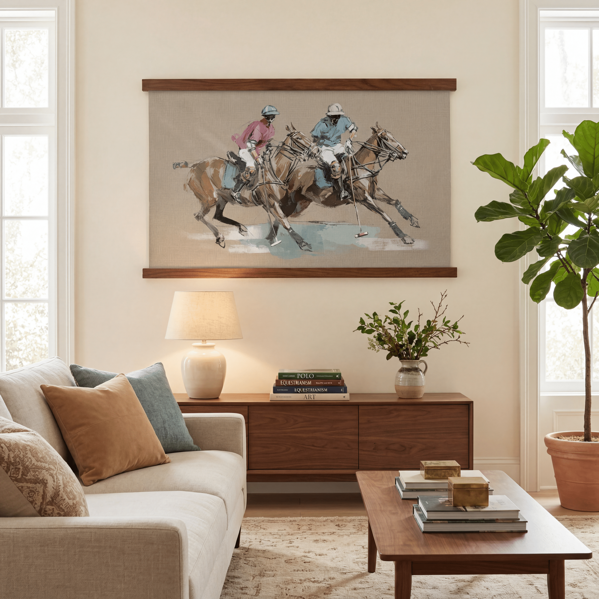 The Polo Field - Tapestry - Lemon Park