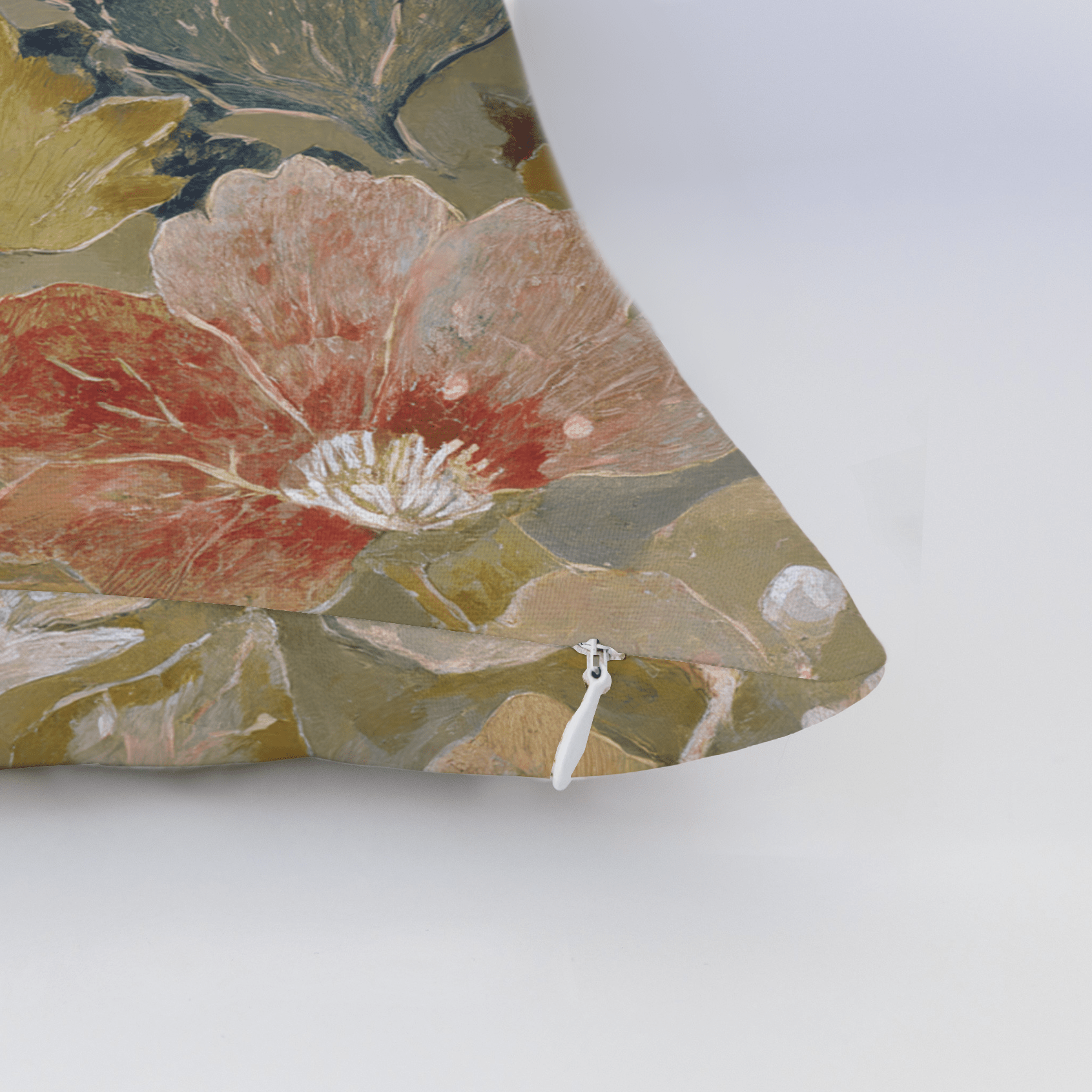 The Quiet Petal Throw Pillow - Lemon Park